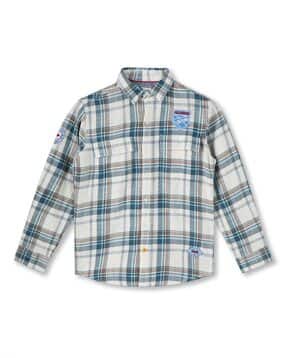 lee cooper Boys Checked Slim Fit Shirt-picture-30