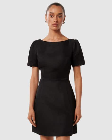 Forever New Women Boat-Neck A-Line Dress