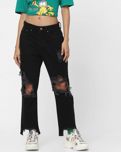 High Rise Straight Jeans