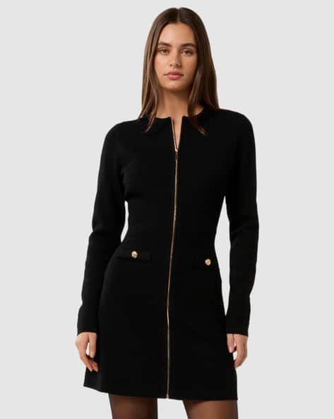 Forever New Women A-Line Dress with Zip Closure