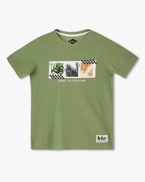 lee cooper Boys Graphic Print Regular Fit Crew-Neck T-Shirt-picture-22