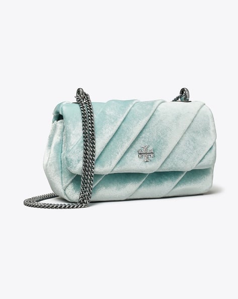 Kira Draped Velvet Mini Flap Shoulder Bag