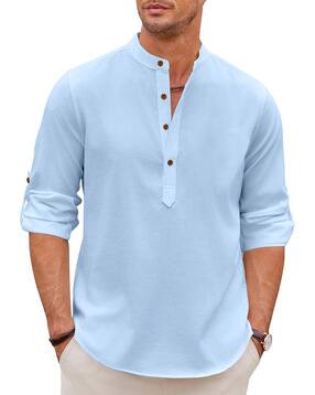 fifth u Men Mandarin Collar Short Kurta-picture-20