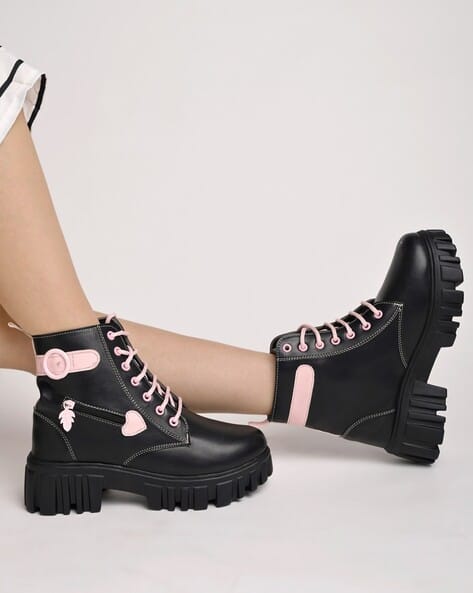 Buy Black Boots for Girls by Shoetopia Online