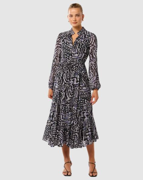 Forever New Women Printed Fit & Flared Dress