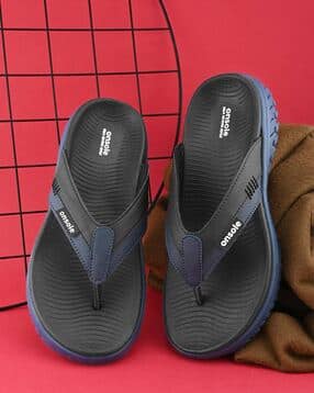 Men Striped Thong-Strap Flip-Flops-image-2