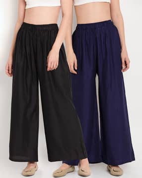 tag 7 plus Women Pack of 2 Solid Palazzos-picture-12