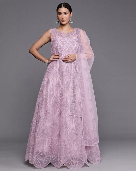 Buy Mauve Dresses for Women by Libas Art Online