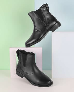 mochi Women Round-Toe Ankle-Length Boots-picture-14