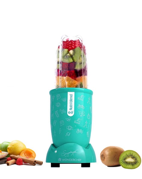 Wonderchef Nutri Blend GO, 1 Unbreakable Jars, 400 W, Mint Juicer Mixer Grinders