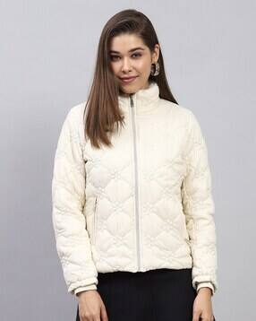 monte carlo Women Solid Quilted Jacket-picture-16