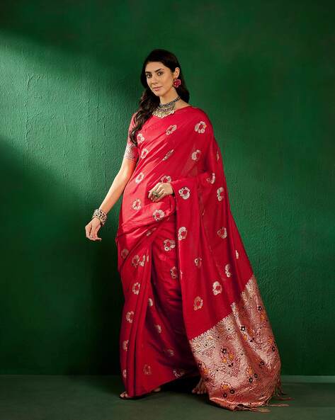 SUHA Women Saree with Blouse Piece
