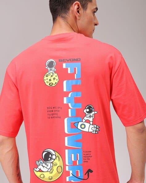 The Indian Garage Co Men Graphic Print Relaxed Fit Crew-Neck T-Shirt