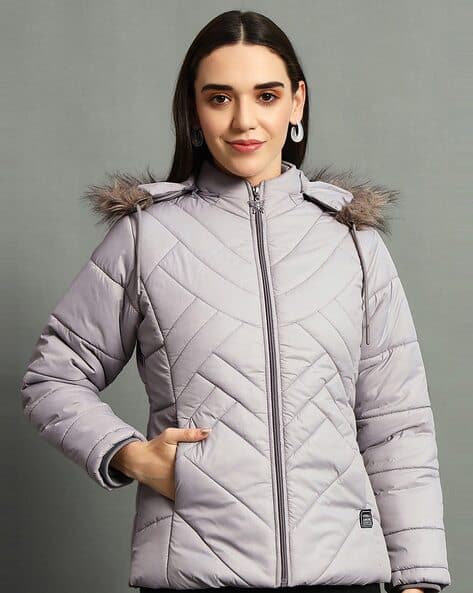 Women Solid Winter Jacket
