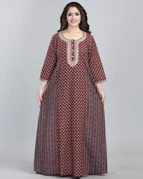 sanaa Floral Print Nighti with Insert Pocket-picture-38