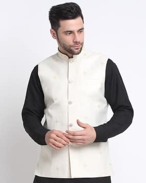 kraft india Men Embellished Nehru jacket with Insert Pockets-picture-27
