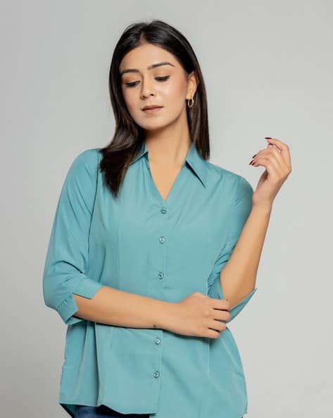 green emerald velvet dress The Gwen Shirt  Sara Campbell