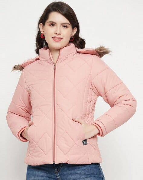 Women Solid Winter Jacket