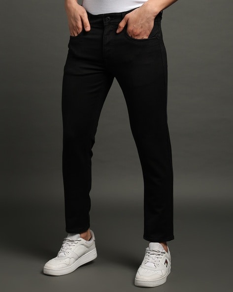 Men Mid-Rise Skinny Cropped Fit Jeans