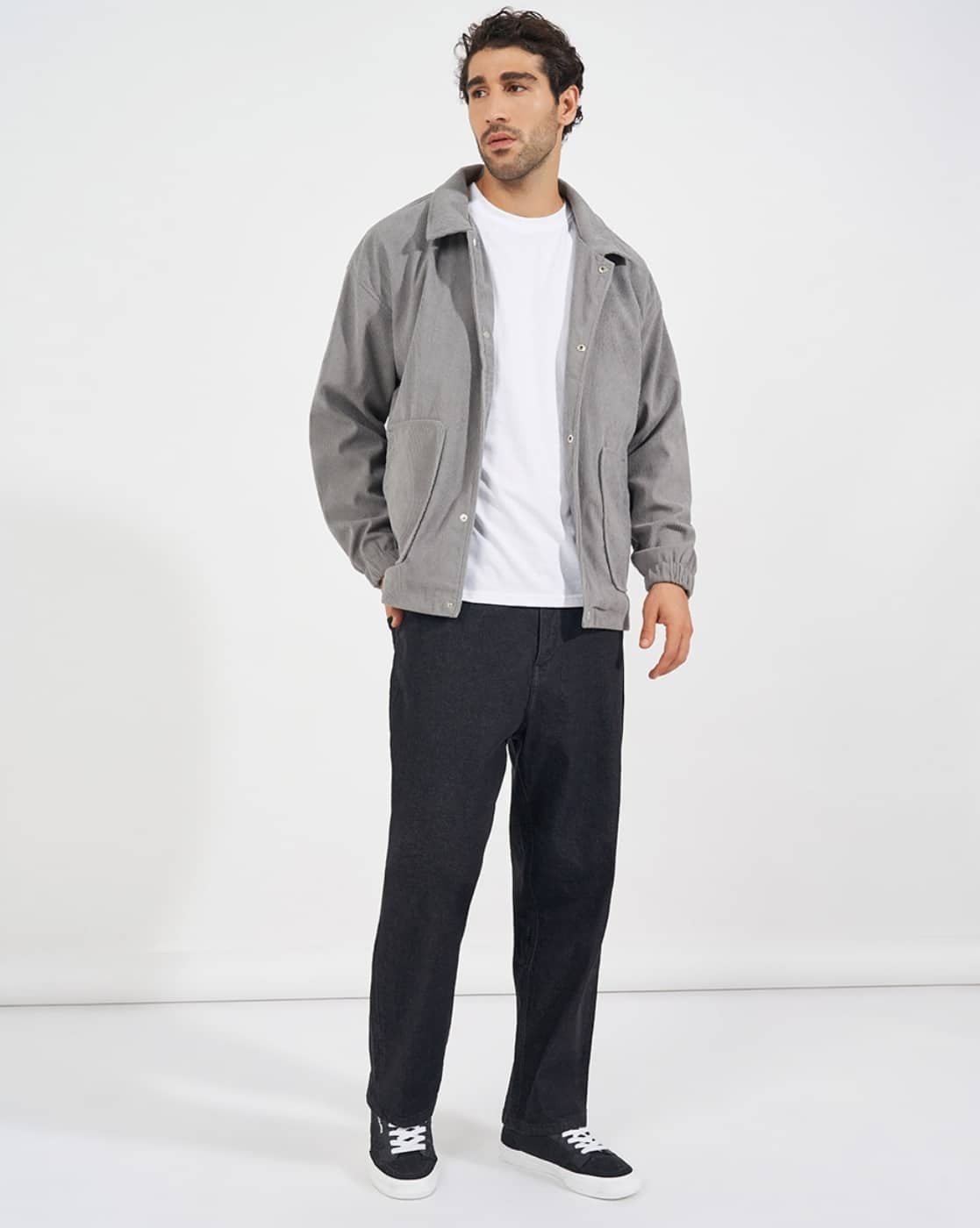 Buy Grey Jackets & Coats for Men by Styli Online | Ajio.com
