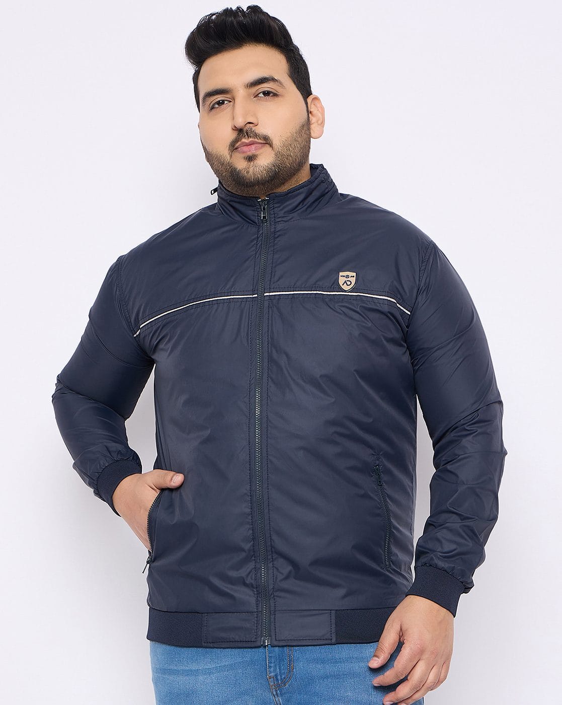 Buy Navy Jackets & Coats for Men by Adobe Online | Ajio.com