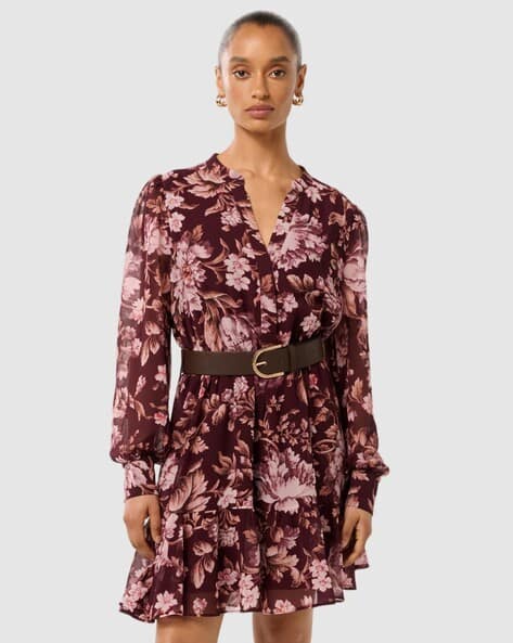 Forever New Women Floral Print A-Line Dress