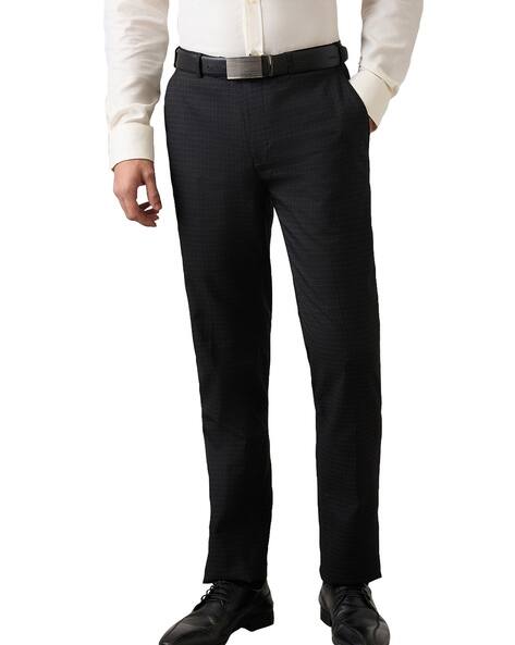 RAYMOND Men Checks Slim Fit Trousers