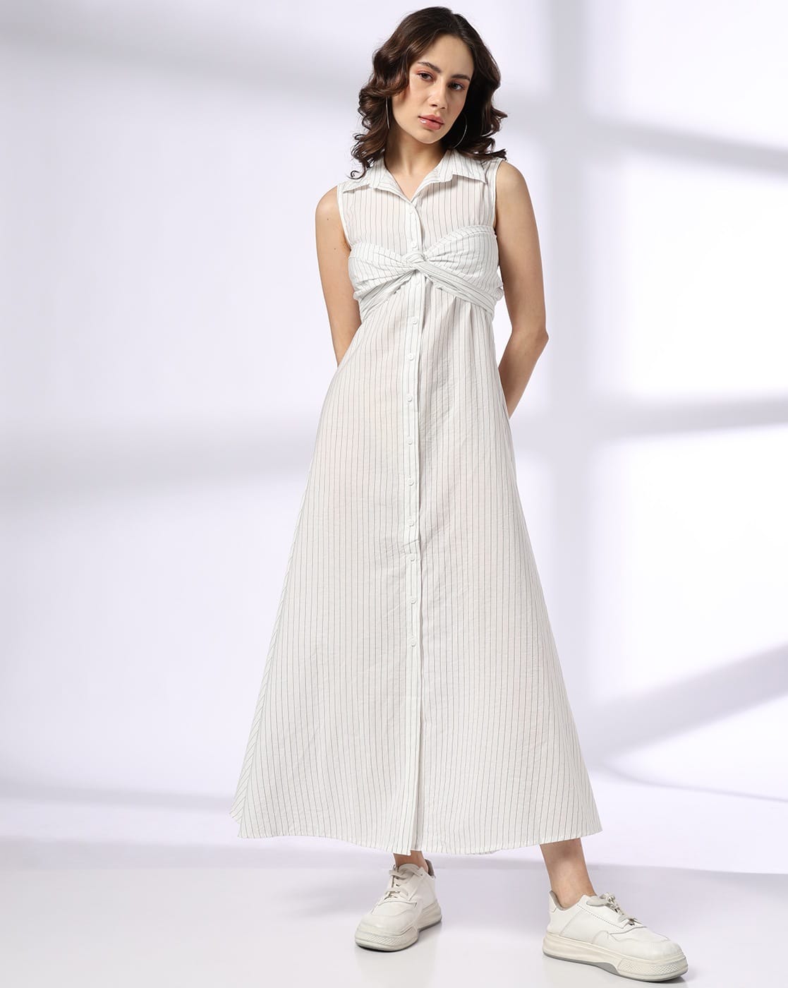 Buy White Dresses for Women by DNMX Online | Ajio.com