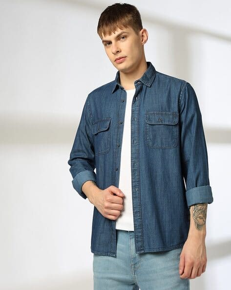Buy Indigo Shirts for Men by LEE COOPER Online
