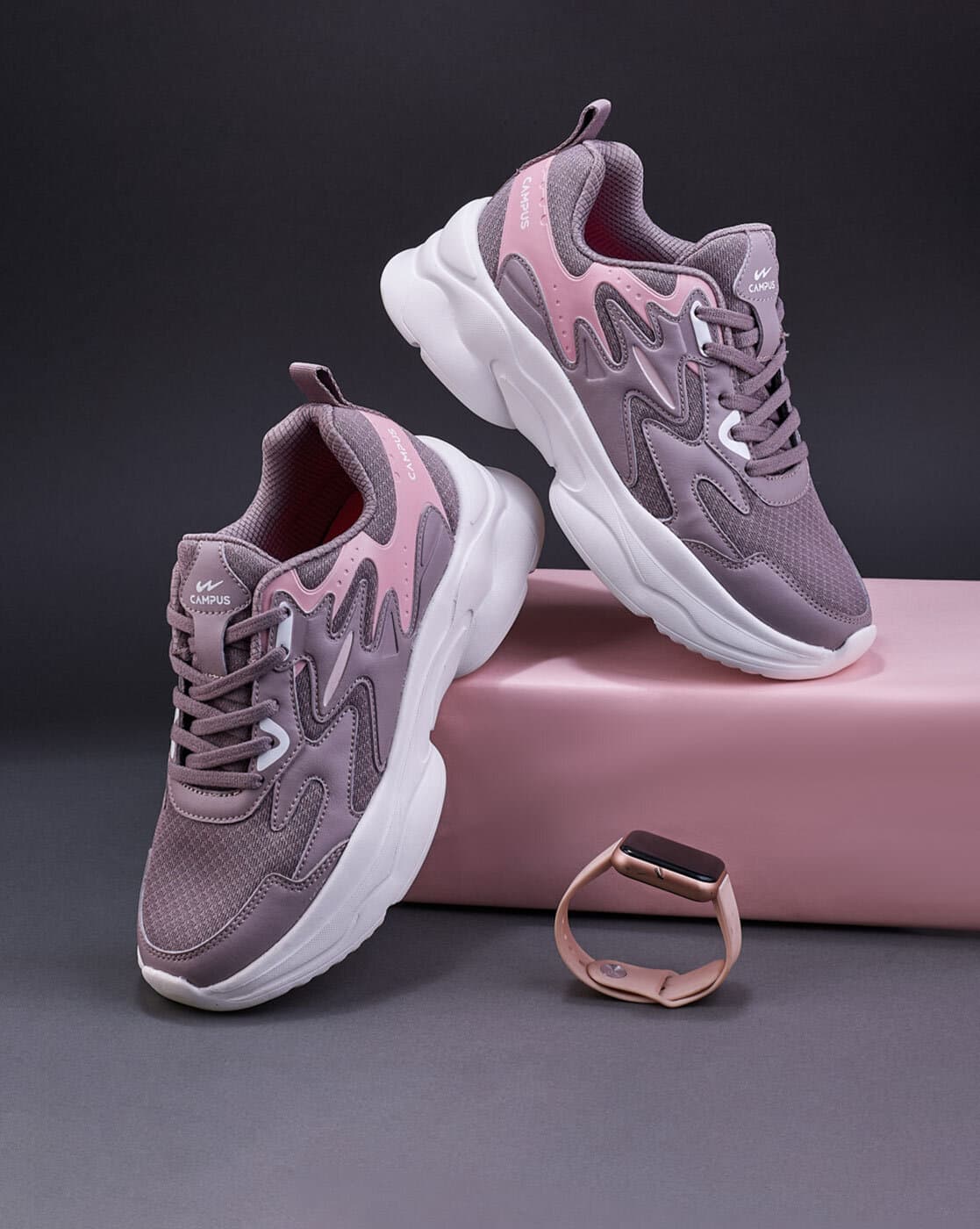 Buy Mauve Sneakers for Women by CAMPUS Online