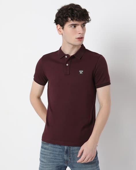 SUPERDRY Studios Stretch Interlock Polo T-Shirt