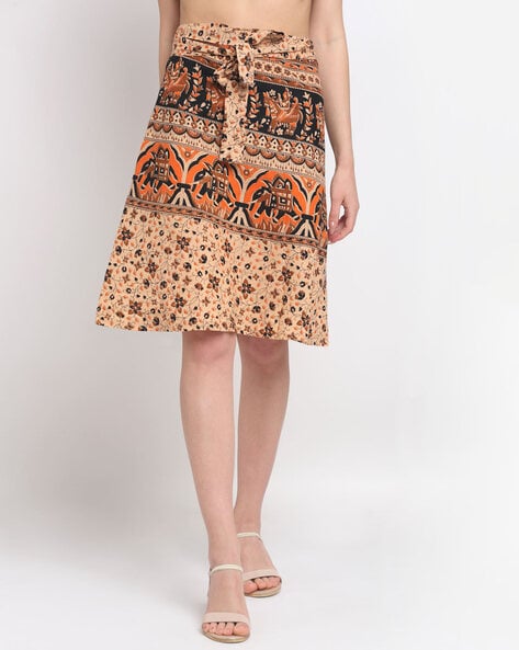 Wrap around skirt ajio hotsell