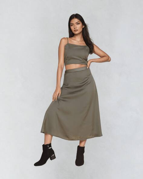 strapless open back dress Men Olive Green 2 Piece Suit Linen Wedding Suit Dinner Suits Sainly