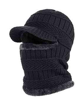 youth robe Men Geometric-Knit Winter Cap-picture-13