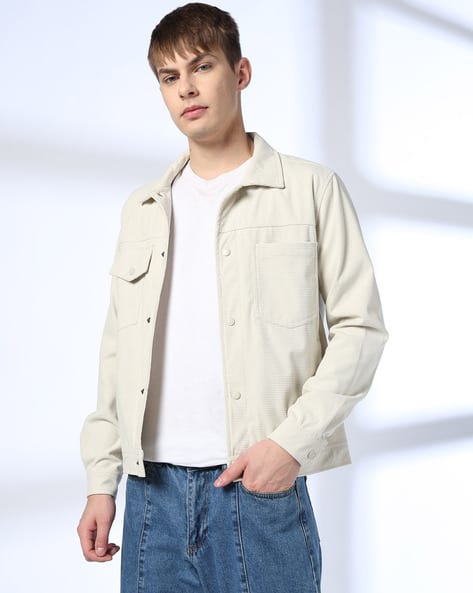 Men Slim Fit Trucker Jacket