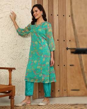 Women Floral Print A-Line Kurta-picture-43
