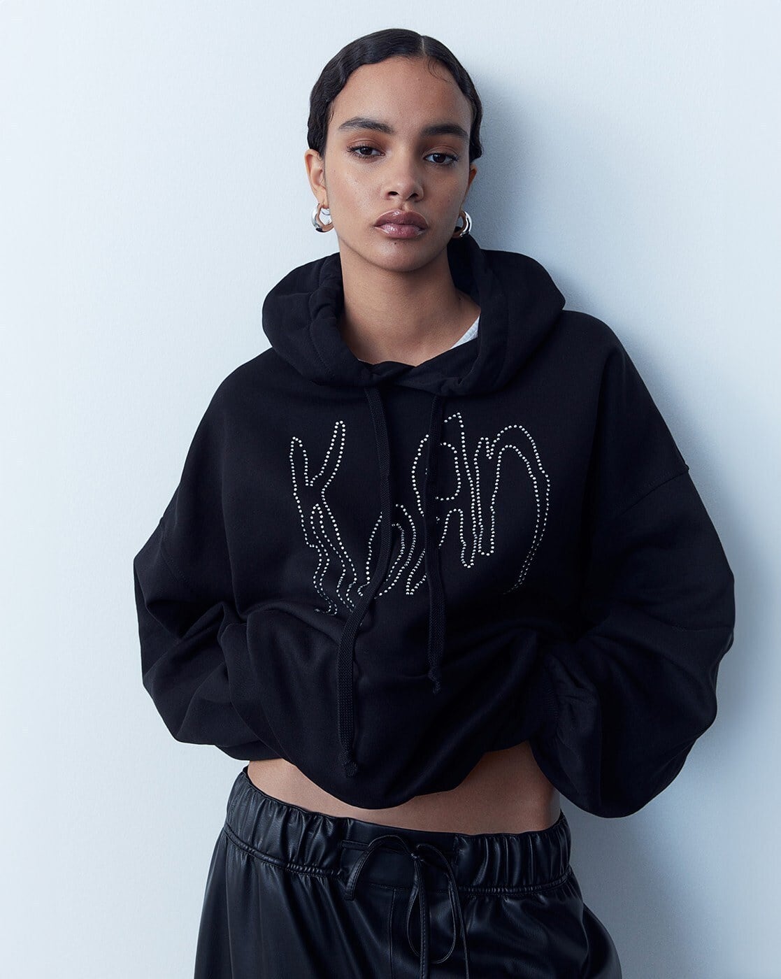 Buy Black Sweatshirt Hoodies for Women by H&M Online