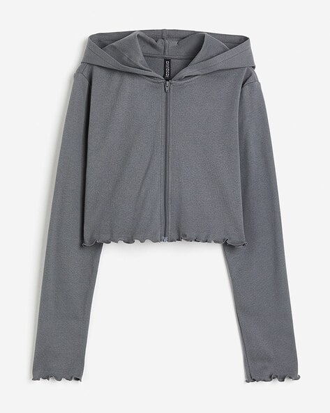 Buy Grey Sweatshirt & Hoodies for Women by H&M Online | Ajio.com