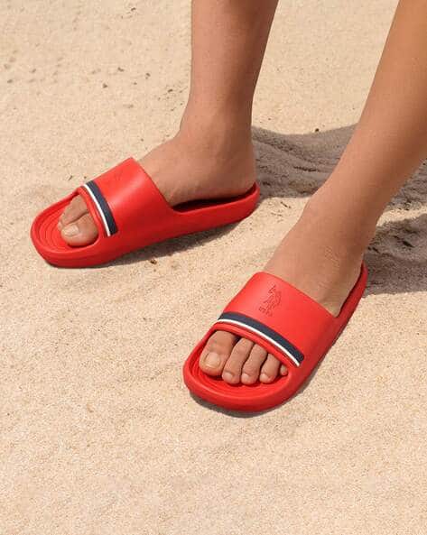 Buy Red Flip Flop Slippers for Men by Polo Online