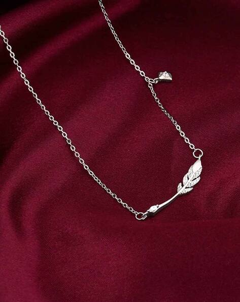 Giva Girls Sterling Silver Leaf Necklace