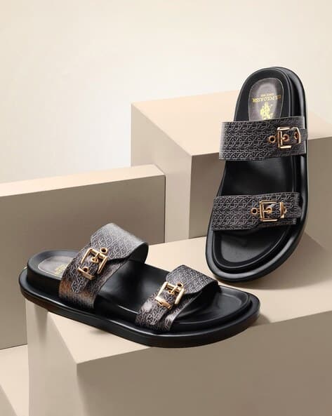 Buy Black Flat Sandals for Women by Polo Online