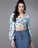 Blue Aquamarine Top with Trouser