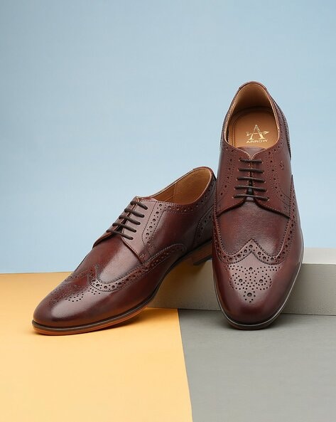 Arrow Men Leather Longwing Brogues