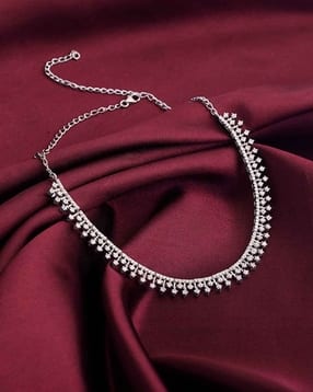 giva Women Sterling Silver Stone-Studded Necklace-picture-23
