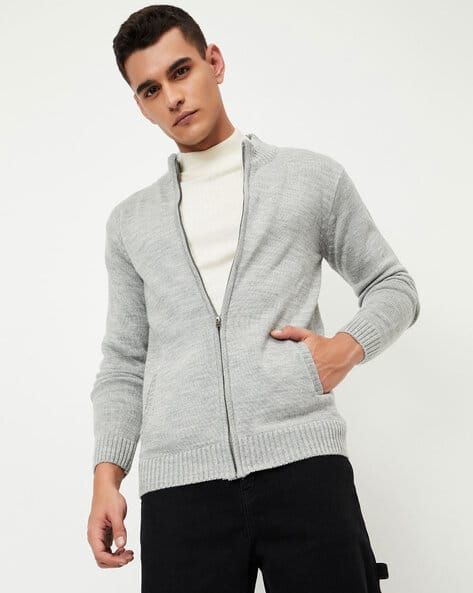 Buy GREY Sweaters Cardigans for Men by MAX Online