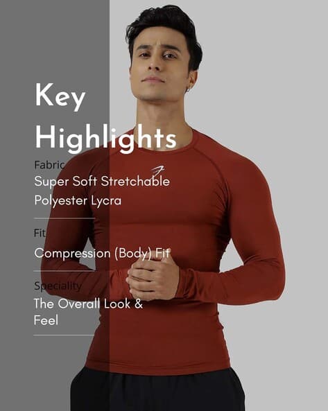 Men Compression Fit T-shirt - Main Image