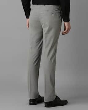 louis philippe Men Slim Fit Flat-Front Trousers-picture-15