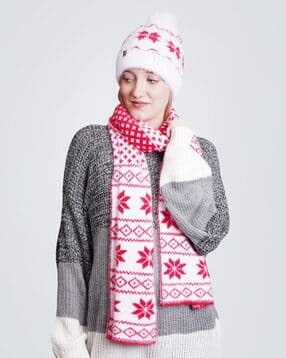 bharatasya Women Self-design Beanie-picture-40
