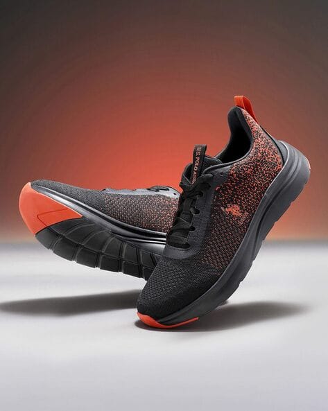 Buy Black Red Sports Shoes for Men by Polo Online