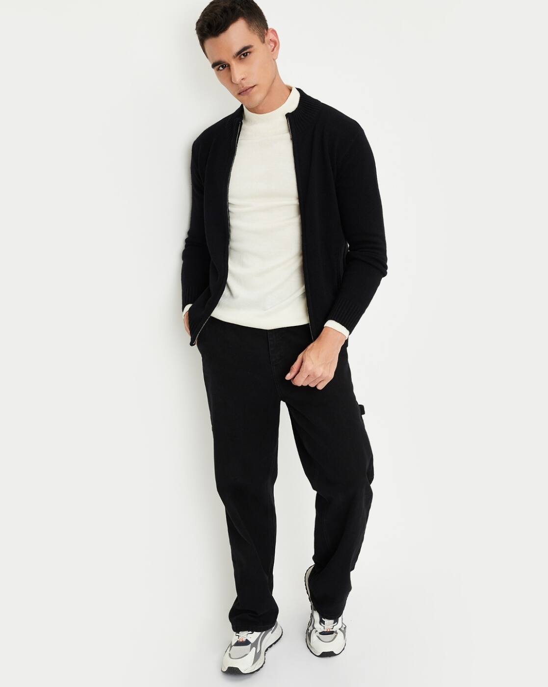 Buy MAX Men Stylised Fit Cardigan Online | Ajio.com